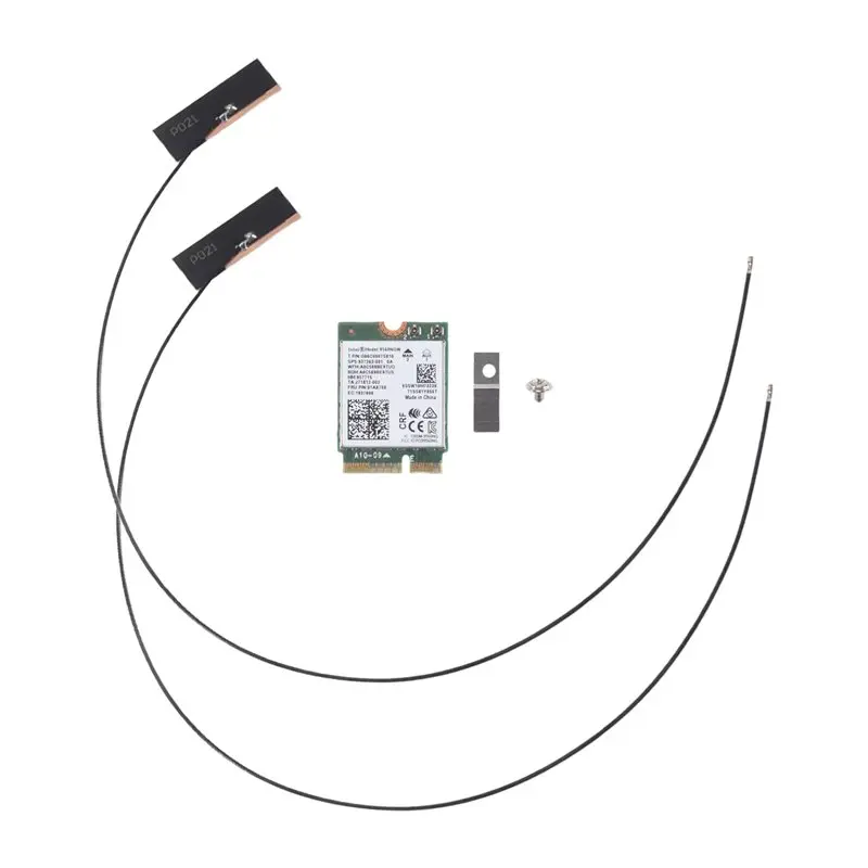 A01E-9560NGW Wifi 카드+안테나 1730Mbps 무선 AC 9560 듀얼 밴드 2.4G+5G BT 5.0 802.11Ac M.2 CNVI 9560NGW 무선 어댑터
