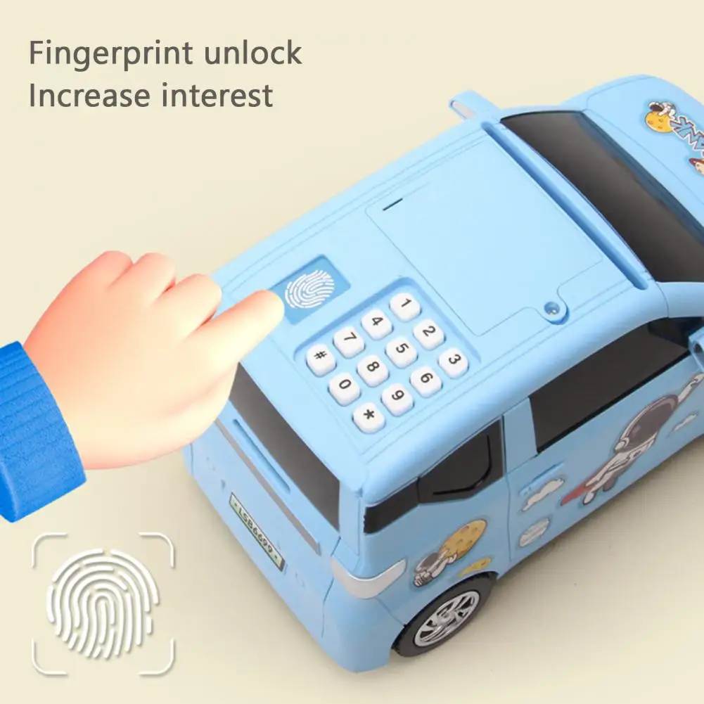 Kids Toys Moneybox Piggy Bank Car Money To Save with Key Fingerprint Password Unlock Cash Coin Bank Alcancias for Children Gifts 4