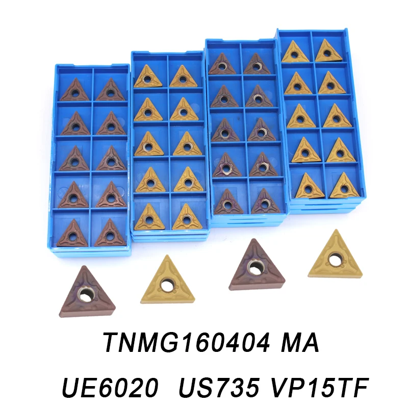 

TNMG160404 / TNMG160408 MA VP15TF / UE6020 / US735 Carbide Insert External Turning Tool CNC Lathe Metal Blade for TNMG