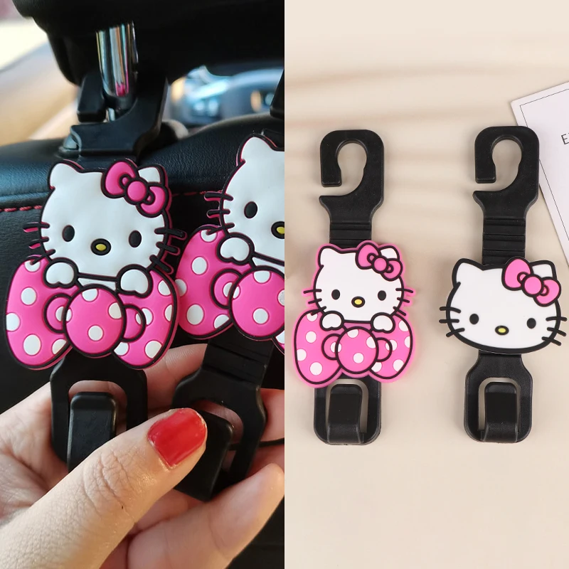 

2 шт., универсальные аксессуары для подголовника автомобиля Hello Kitty