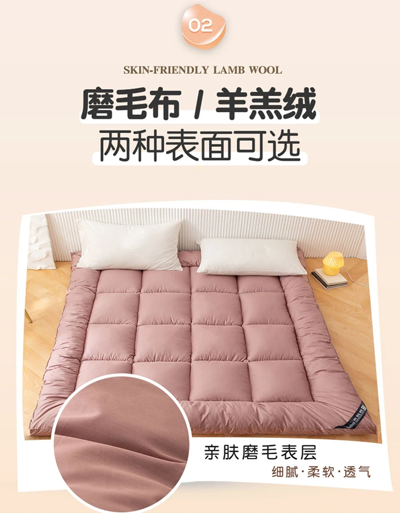 Description Picture 6 of itemDropshipping Customizable Size Mattress Soft Mattress Home Tatami Mat Was The Floor Mat Student ZHA03-14599