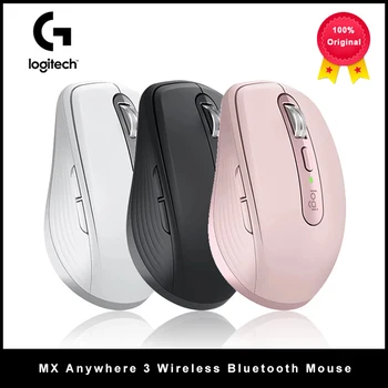 Logitech MX Anywhere 3 Compact Performance Wireless Bluetooth Mouse  4000DPI Customizable Buttons Connect up to 3 devices 1