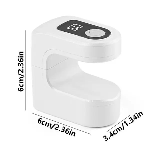 Quick Drying Mini Nail Dryer Light Efficient Curing Single Finger LED Nail Lamp 30/60s Timer Portable UV Curing Light Gel Polish 5