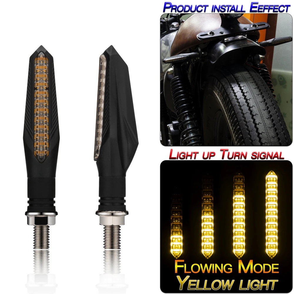 Indicatori Di Direzione Moto Luci 12V Lampeggiatore Moto Led Lampeggiante Acqua Fluente Per Honda Msx Xr 250 Pcx 125 Cbr 600Rr Cbr 125 Cb 400