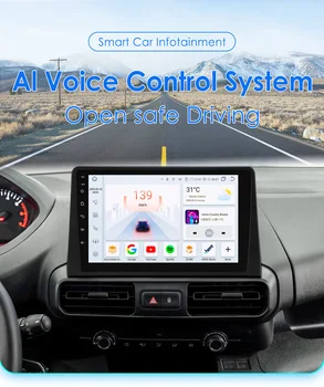 Autoradio Android 14 2DIN para Citroen Berlingo 2019 Peugeot Partner Rifter 2020 Opel Combo, reproductor multimedia, GPS, cámara 360, SWC, BT 1