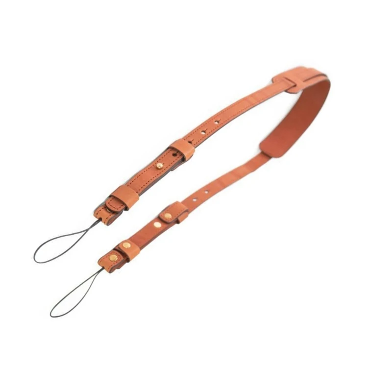 Leather Strap for Double Camera for Work and Travel Shoulder Strap Belt