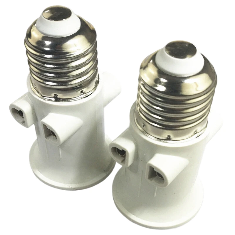 Description Picture 3 of item1pc EU to E27 LED Bulb Adapter Light Socket Used Into 2-pin Plug For Home Studio Photographic Bulb Adapter AC100-240V