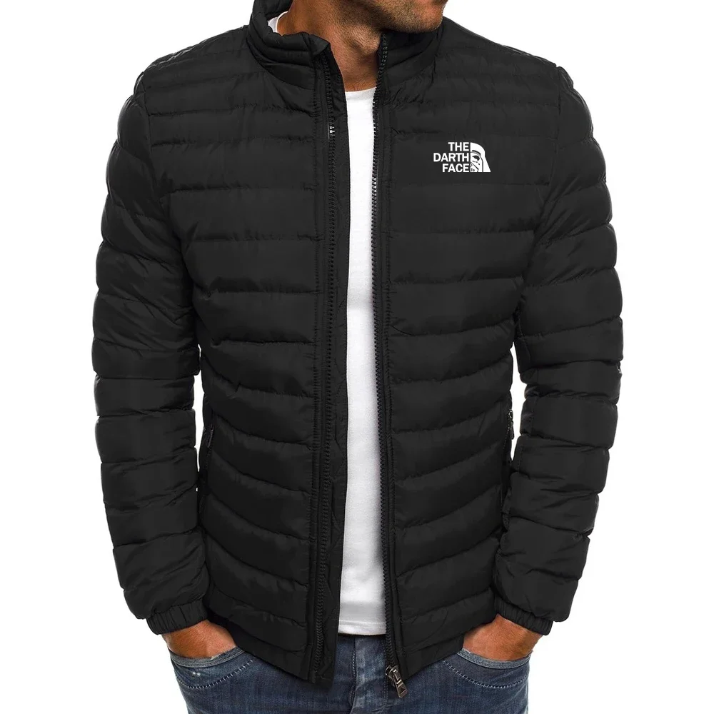 

New Men Windbreaker Winter Coat Padded Puffer Jacket Warm Up Clothes Casual Bomber Zip Fashion Cotton Outdoor Outwears