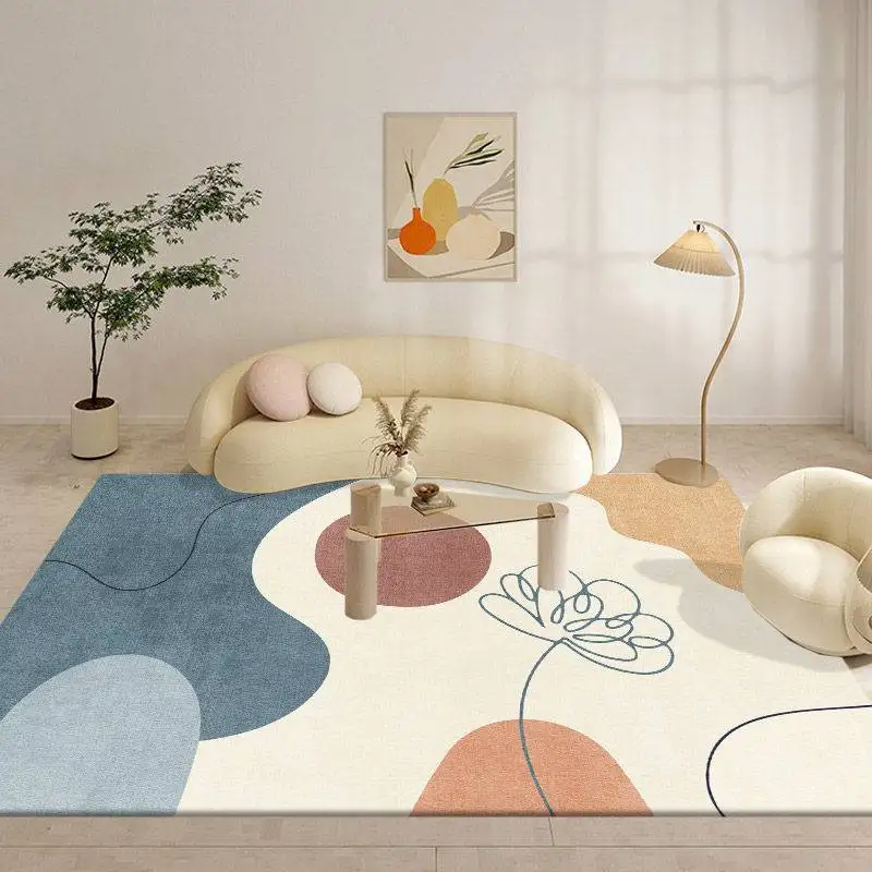 Ins Style Carpets for Living Room Comfortable Cashmere Rugs for Bedroom