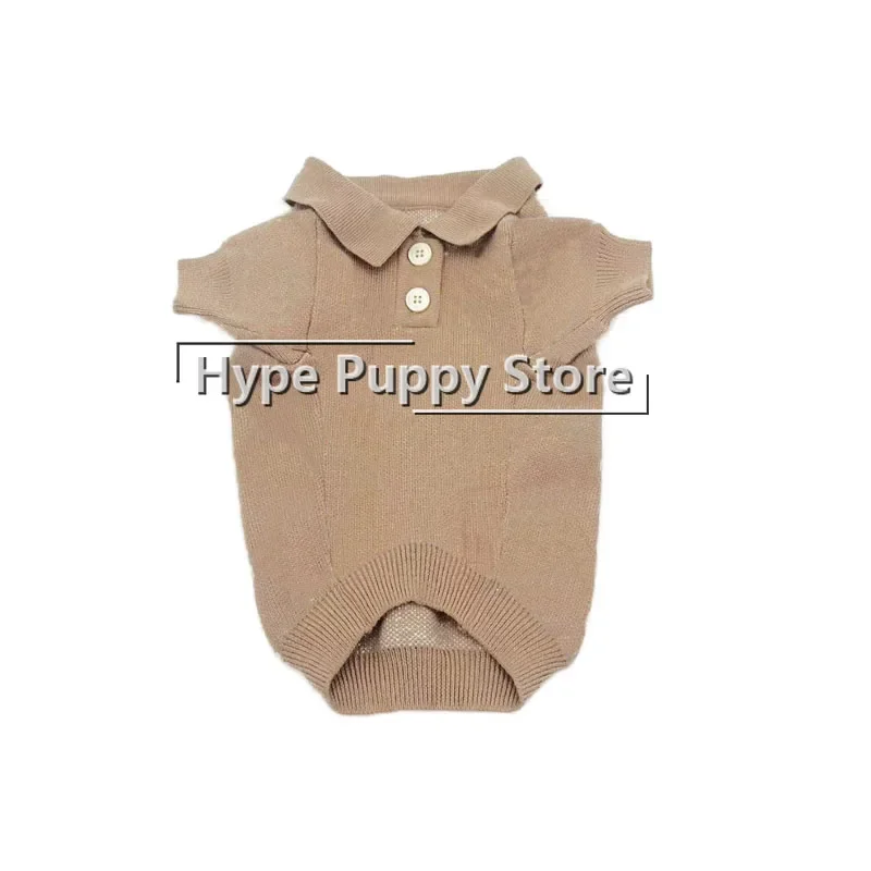 

Зимний свитер для щенка французского бульдога, шерстяная рубашка поло для йорков PC2402