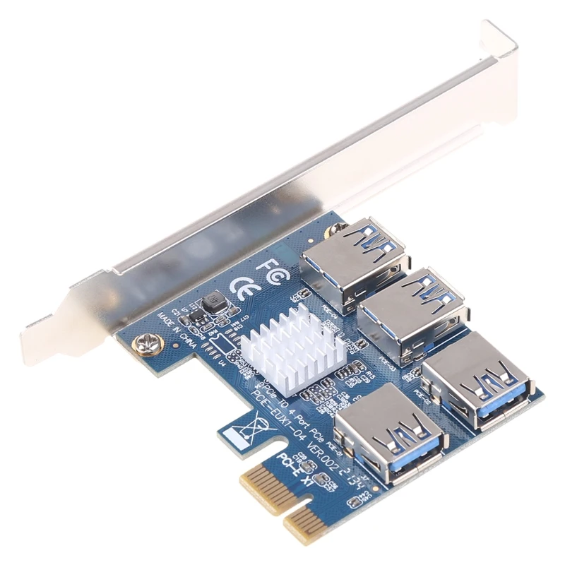 PCI 1-4 라이저 카드 USB PCI-E 확장 라이저 카드 어댑터 확장 카드 P8DC