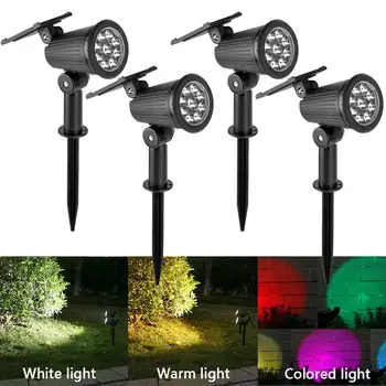 9 faretti solari a LED faretti impermeabili per esterni luci solari da giardino illuminazione paesaggistica decorazione percorso lampada da prato 1