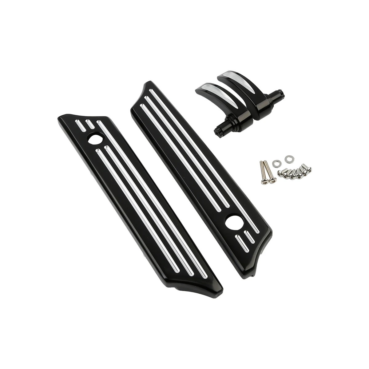 Motorcycle CNC Saddlebag Latch Covers Lid Lifters For Harley Touring Road Street Glide Electra Glide 2014- FLHR