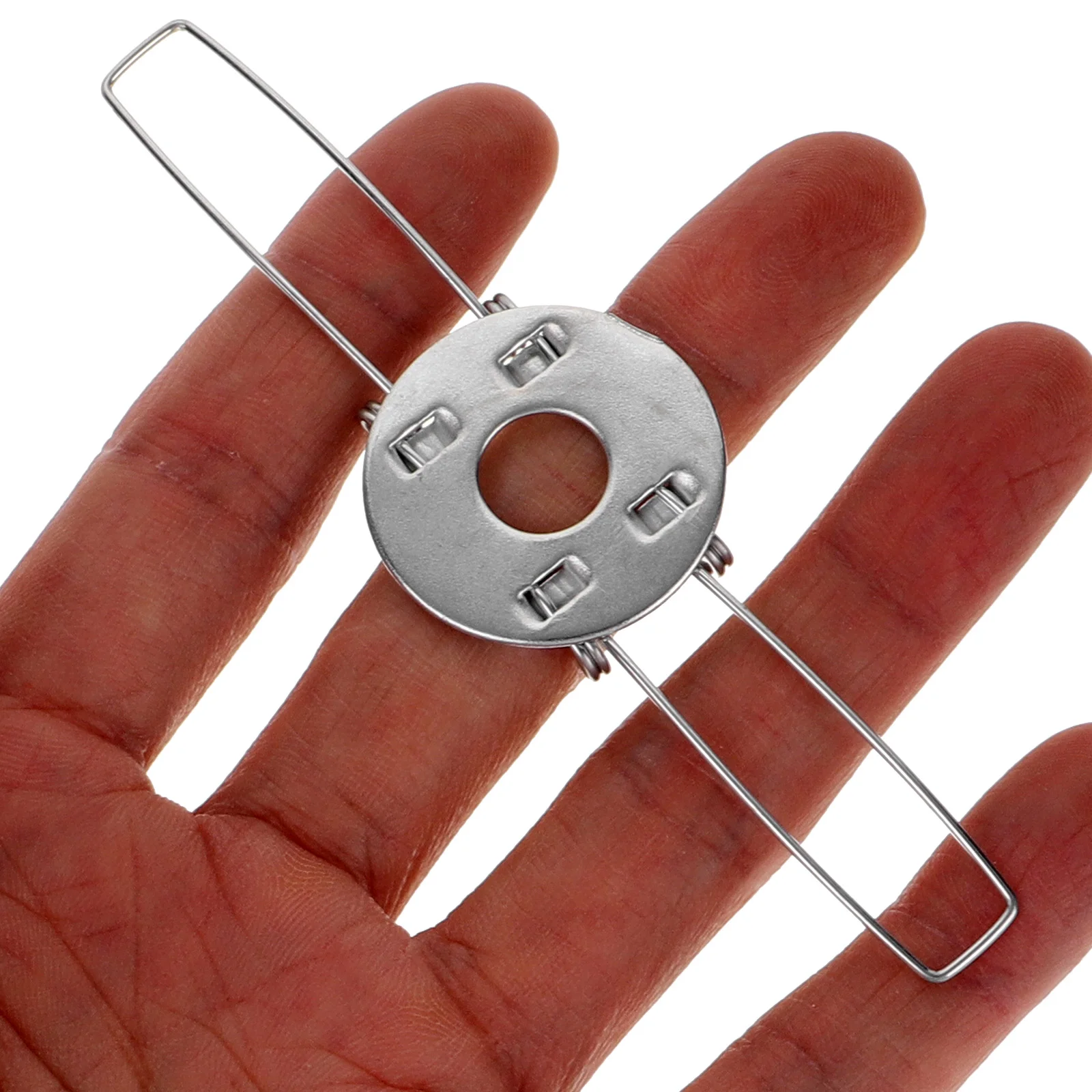 Lamp Holder Spring Clip Shape Buckles Bracket Adapter Lampshade Clamps Galvanized Iron 10 Pcs DIY for