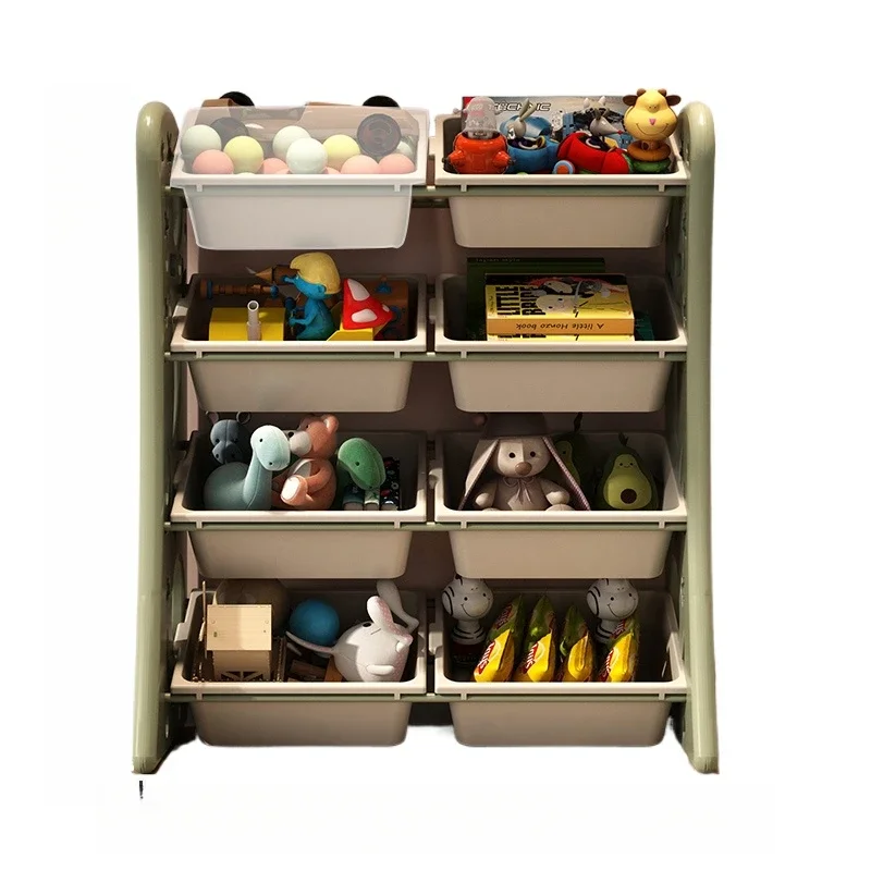 Children's toy storage rack large capacity large finishing cabinet household living room multi-layer classification bookshelf