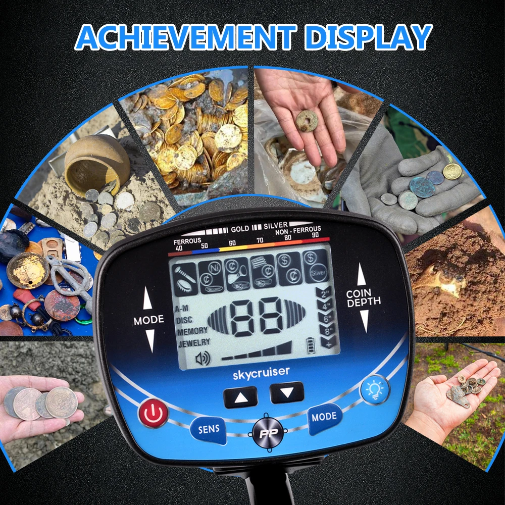金属探知機ハンドル金属探知機、鉱山金属探知機、金、コイン、宝物を検出するための地下金属探知機 金属探知機ハンドル金属探知機、鉱山金属探知機、金、コイン、  宝物を検出するための地下金属探知機 高感度金属探知機 高性能 防水 宝探し センサー 地下金属探知機 宝物 ...