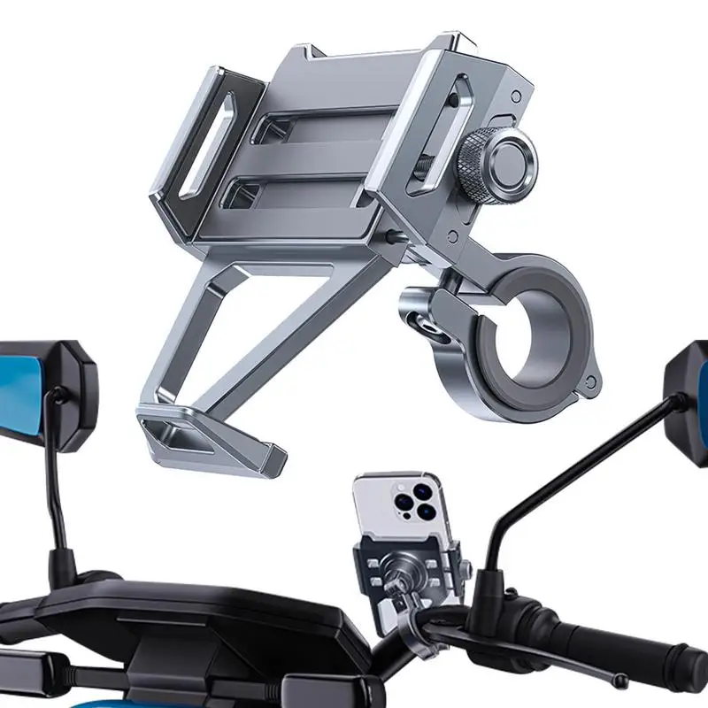 

Крепление для телефона на руль велосипеда мотоцикла сотовый телефон зажим вращение на 360 алюминиевый сплав регулируемый зажим для мотоцикла велосипеда