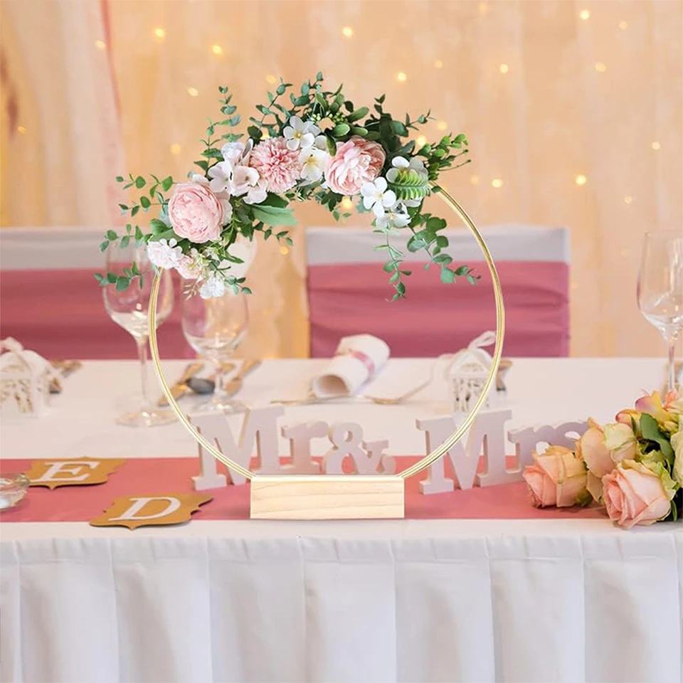 6 Cerchi Metallici Dorati - Per Fai Da Te - Decorazioni Nozze, Acchiappasogni, Ghirlande - Foto 6