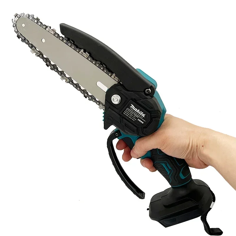 Electric Saw 6 Inch Chain Saw Handheld Portable Wood Logging Chainsaw Garden Pru