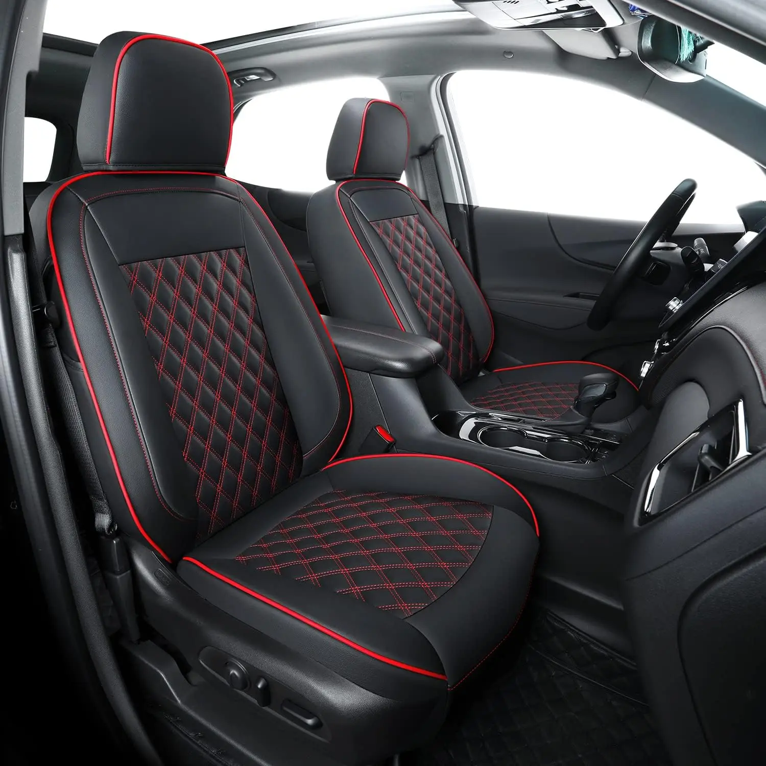 

Seat Covers Full Set Durable Waterproof Leather for SUV Fit for Chevy Equinox 2018 to 2024 for Chevrolet Equinox