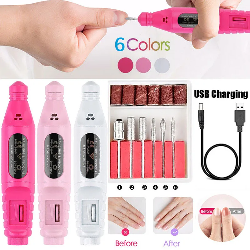 Professional Electric Nail Drill for Manicure Pedicure File Machine Polishing Tool