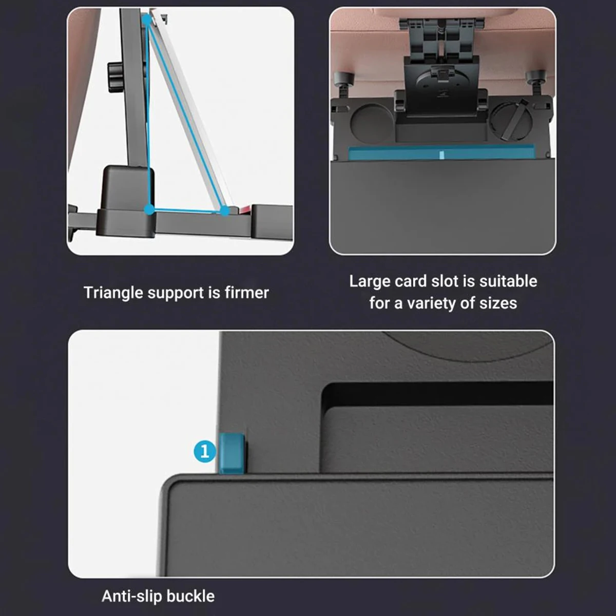 Car Backseat Tray Car Backseat Tray Table Drink Food Cup Holder Foldable Seat Back Laptop Desk Stable Stand Desk Auto Back Seat Organizer Vehicle