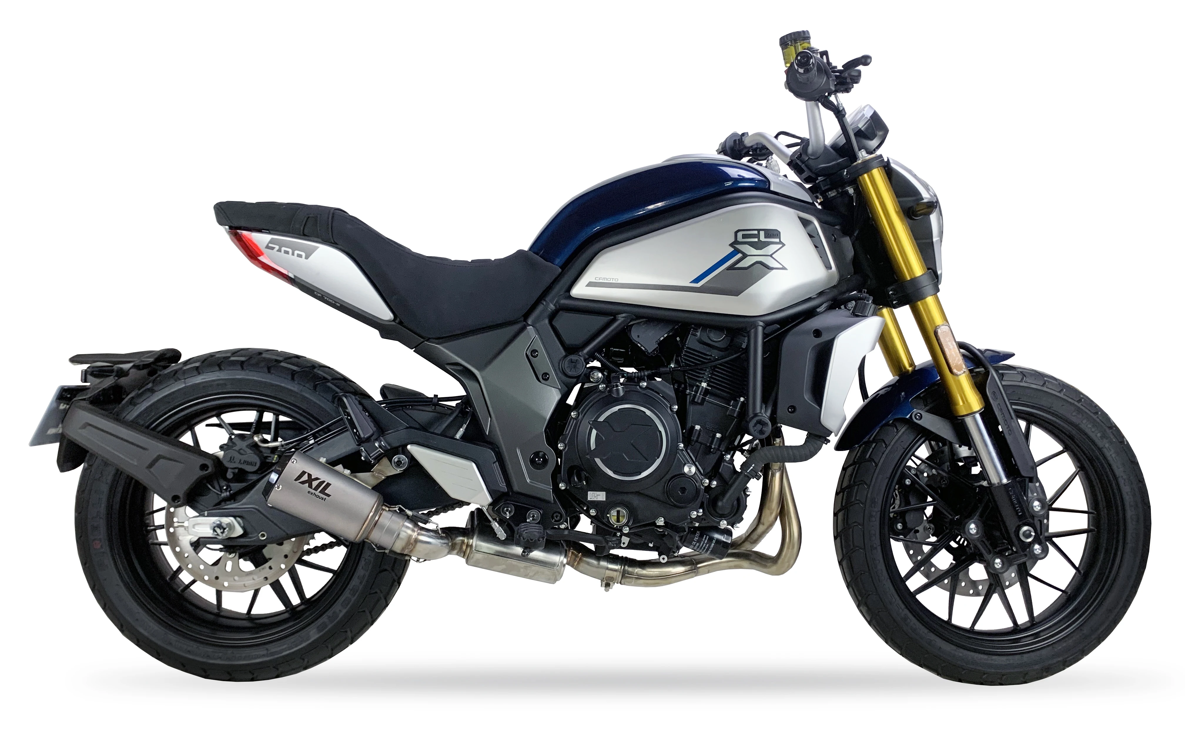 Cfmoto 700Cl-X Heritage Cl-X Sport/Adventure Marmitta Tubo Di Scarico Moto Motore Spagna Ixil Silenziatori Cf Moto Super Xtrem