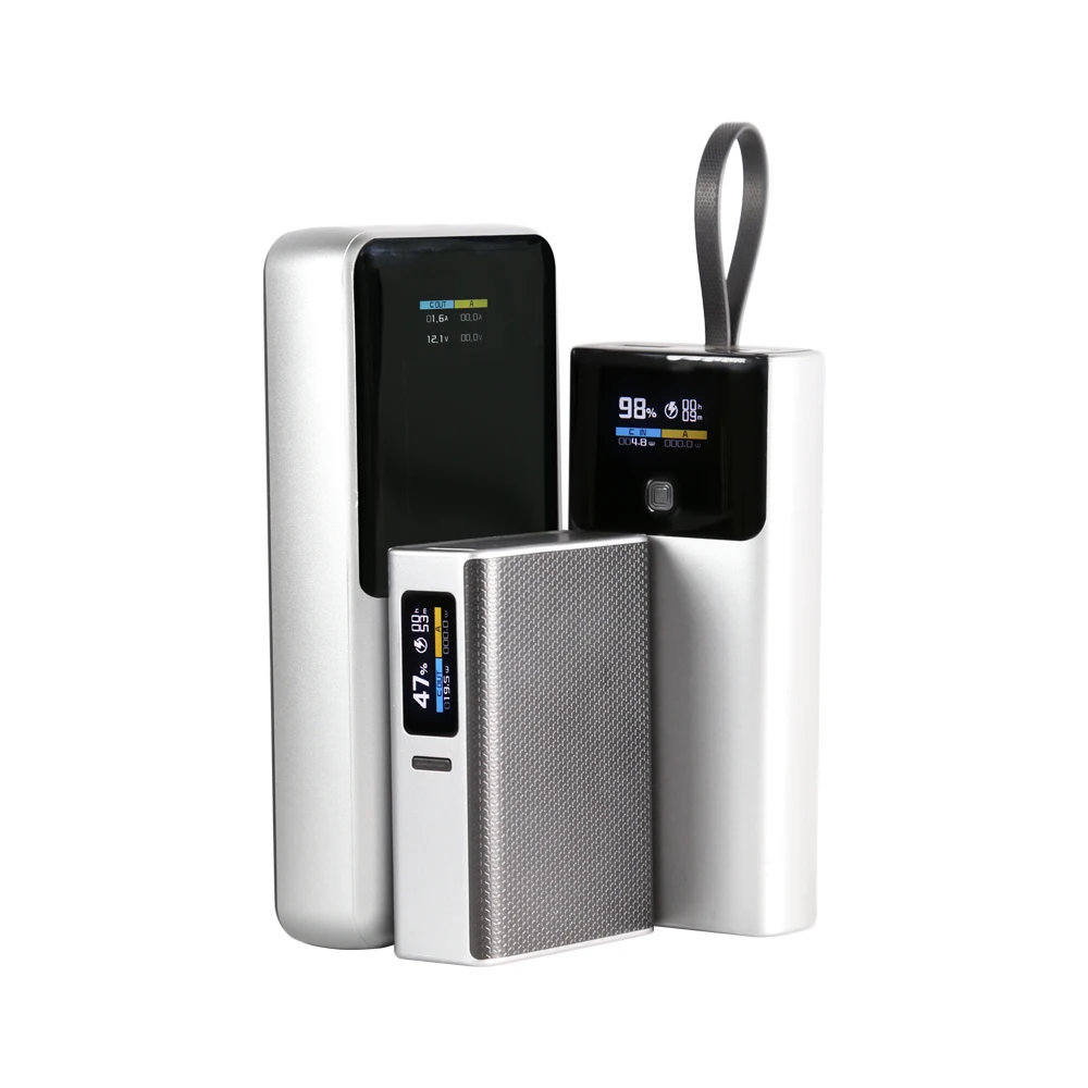 PD20W DIY Powerbank Kit TFT Color Screen No Battery 10000mah 21700/18650 Install Welding With Line 22.5W Fast Charging Case power bank,power bank case,battery power bank box