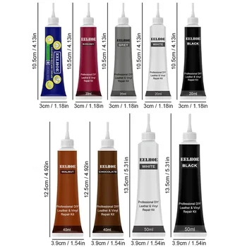 Gel Reparador de Cuero: Relleno, Restauración de Color y Limpieza para Asientos de Coche y Sofás