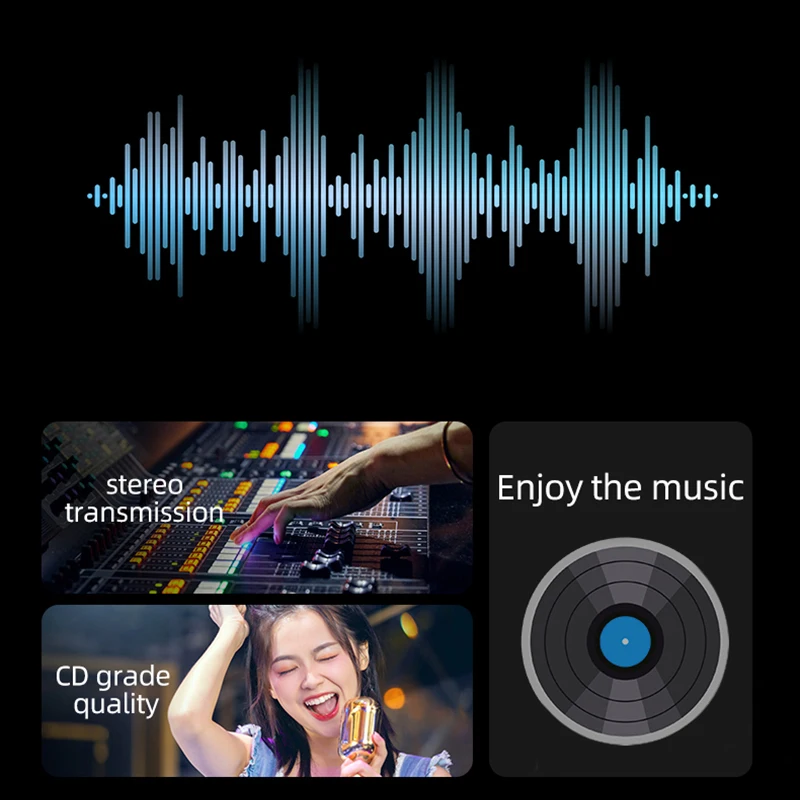 4 In 1 USB Bluetooth Audio Transmitter Receiver 3.5MM AUX RCA Stereo Wireless Adapter Sound Card Dongle with Mic for PC TV Car