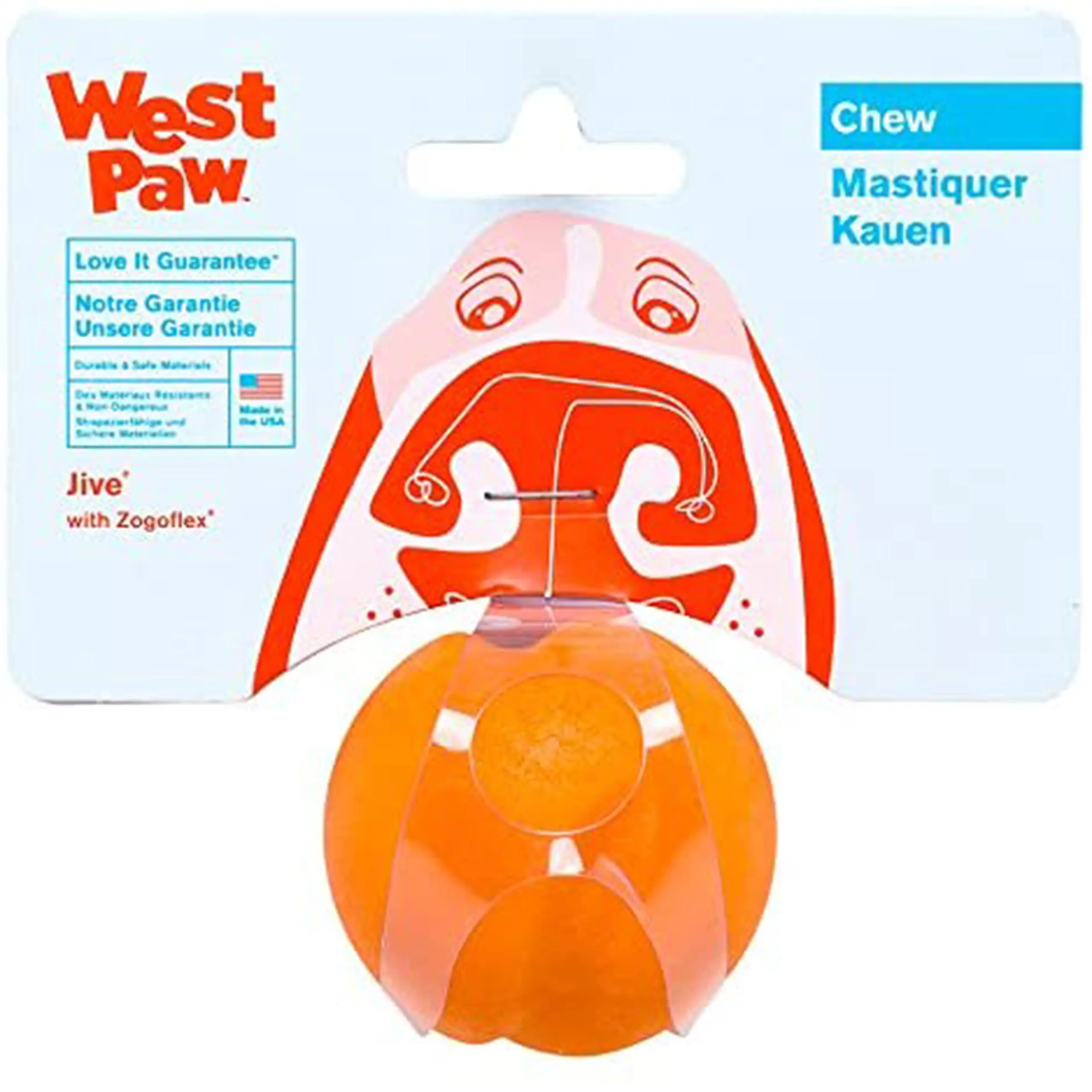 West Paw Toppl Assorted Color Dog Toy, Small