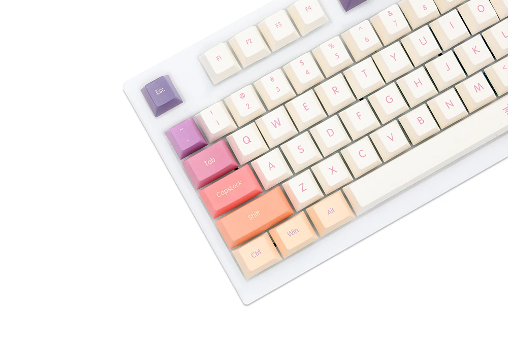 Gks Nublado Cherry Profile Dye Sub Keycap Conjunto Grosso Pbt para Teclado Gh60 Poker 87 Tkl 104 Ansi Xd64 Bm60 Xd68 Xd84 Bm87 Bm65 - Imagem 5