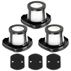 3 Pack Filters for Bissell 2390 2390A 2389 Pet Hair Eraser Cordless Pet Hand Vacuums Part 614212 1614203 1614204