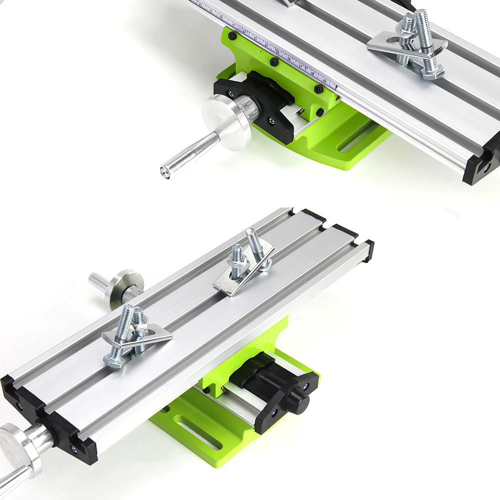 ALLSOME BG-6300 Compound-Tisch, funktionierender Kreuzschiebetisch, Arbeitstisch zum Fräsen, Bohren, Bank, multifunktional, verstellbar, X-Y – Detail 9