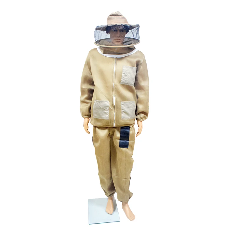 Separate Type Breathable 3D Air Cotton Fabric Beekeeping Suit with Round Veil Beekeeping Gear Bee Suit beekeeping suit beekeeping clothing