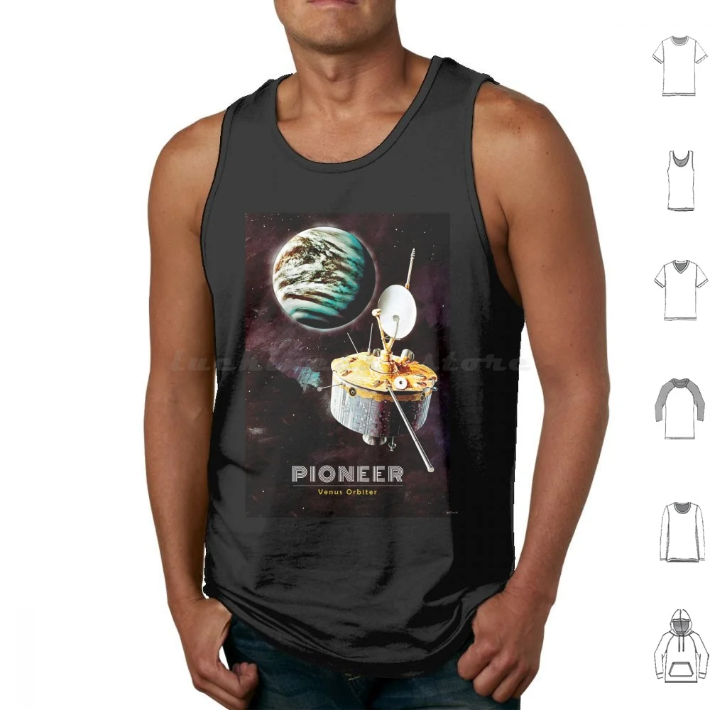 Pioneer Venus Orbiter Canotte Stampa Cotton Pioneer Venus Project Program Mission Planet Exoplanet Solar System