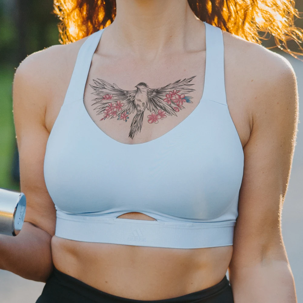 

Wholesale 30 Pcs/Lot,Waterproof Temporary Fake Tattoo Sticker,Flower Butterfly Bird Peacock Tiger Beauty Body Art for Woman Man