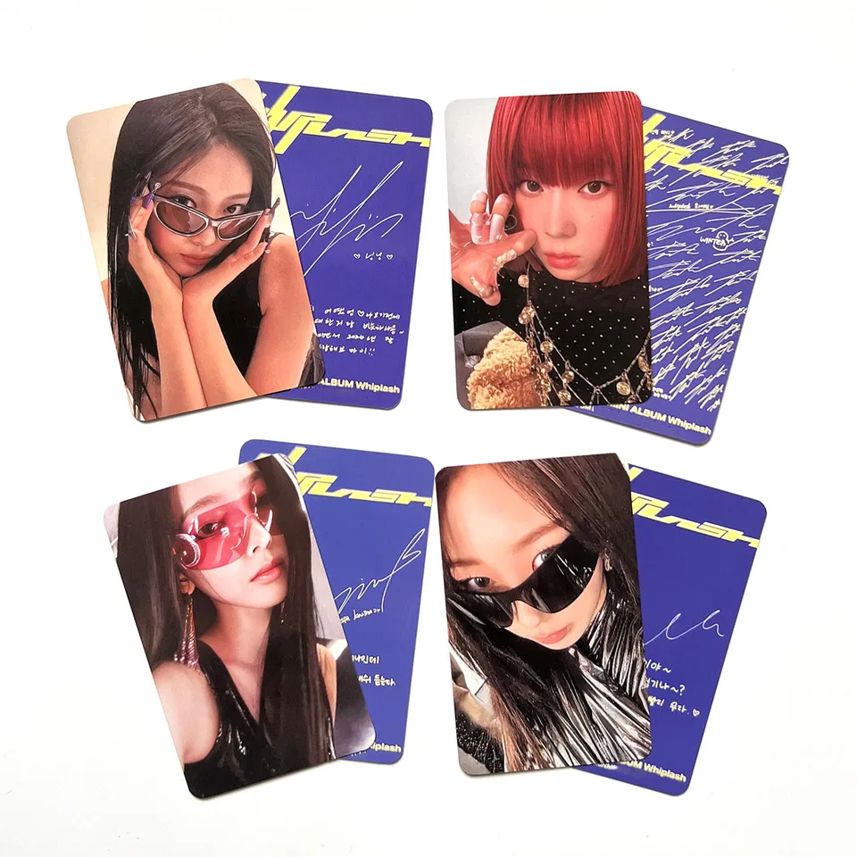 Kpop Idols WINTER NINGNING New Album Whiplash LOMO Card Double