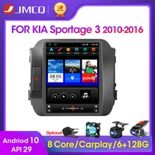JMCQ – autoradio Android 2 Din, lecteur multimédia vidéo, stéréo, Carplay, haut-parleur, pour KIA Sportage 3 SL (2010 – 2016), type Tesla, 4G