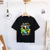 Personalized Custom Name Kids Birthday Number 2-9 Cartoon Dinosaur T Shirt Children Happy Birthday Fashion Boys Girls Tees Gifts 4