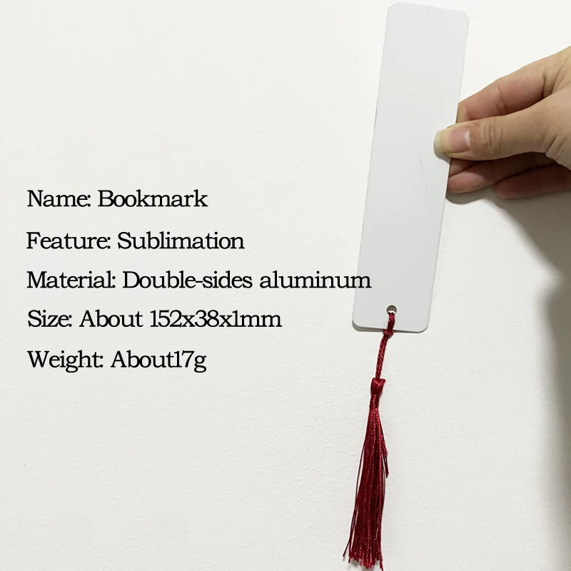 White Bookmark Double Side Sublimation