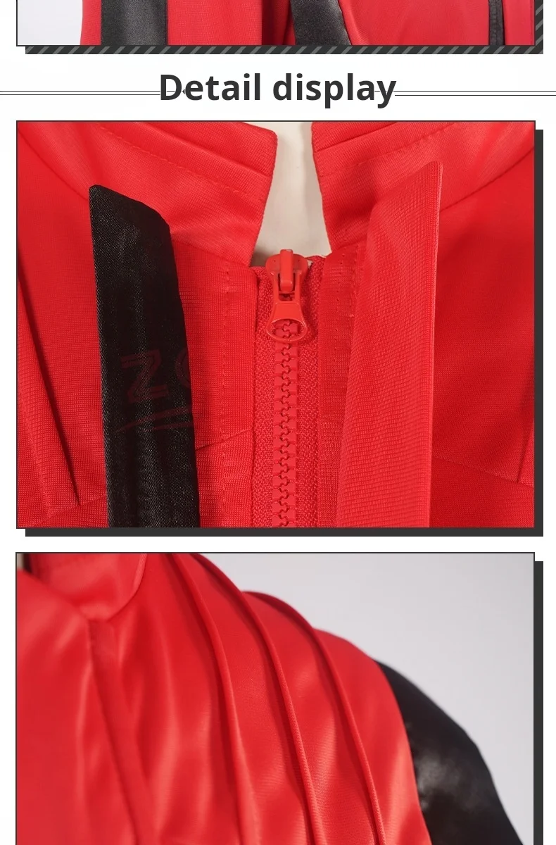 Ms Michael Jackson Costume coat premium overcoat red leather coat MTV pants collection outwear party cosplay instinct costume