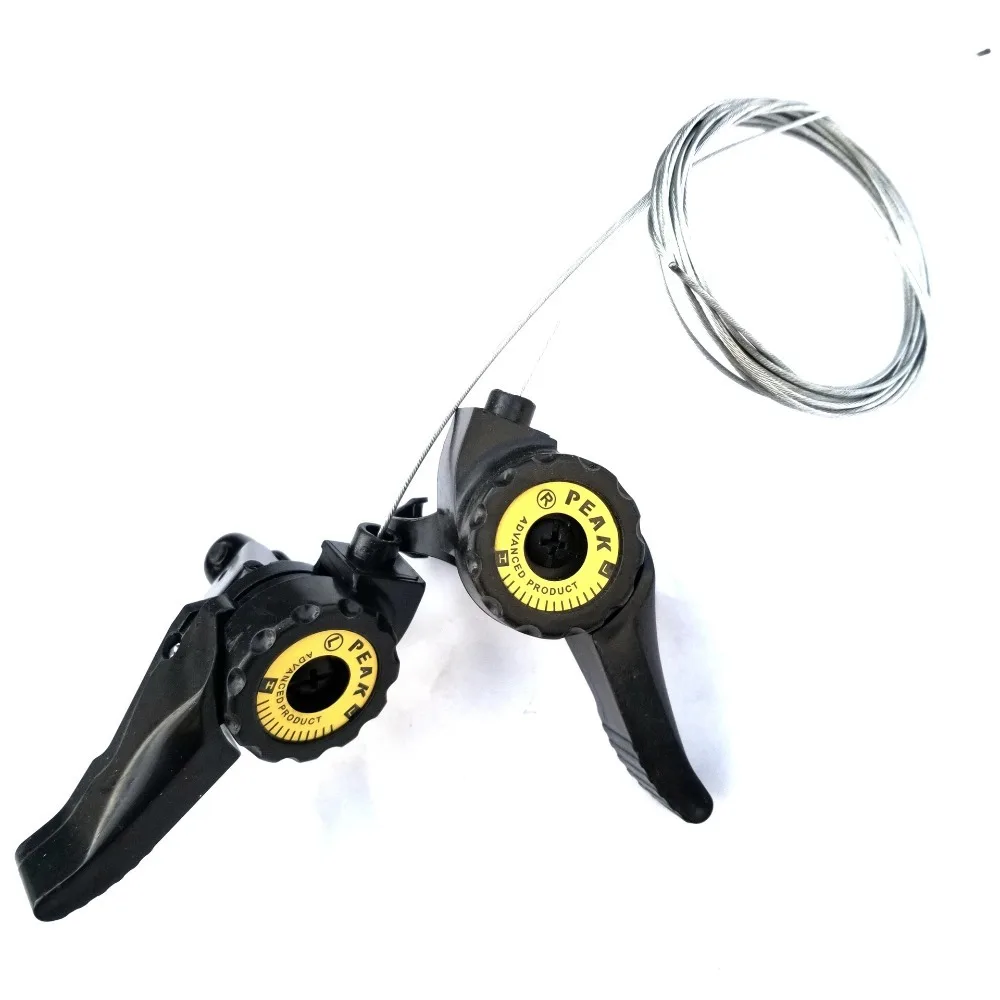 Universal MTB and Road Bike Thumb Shifters with Inner Cable - Set of 2