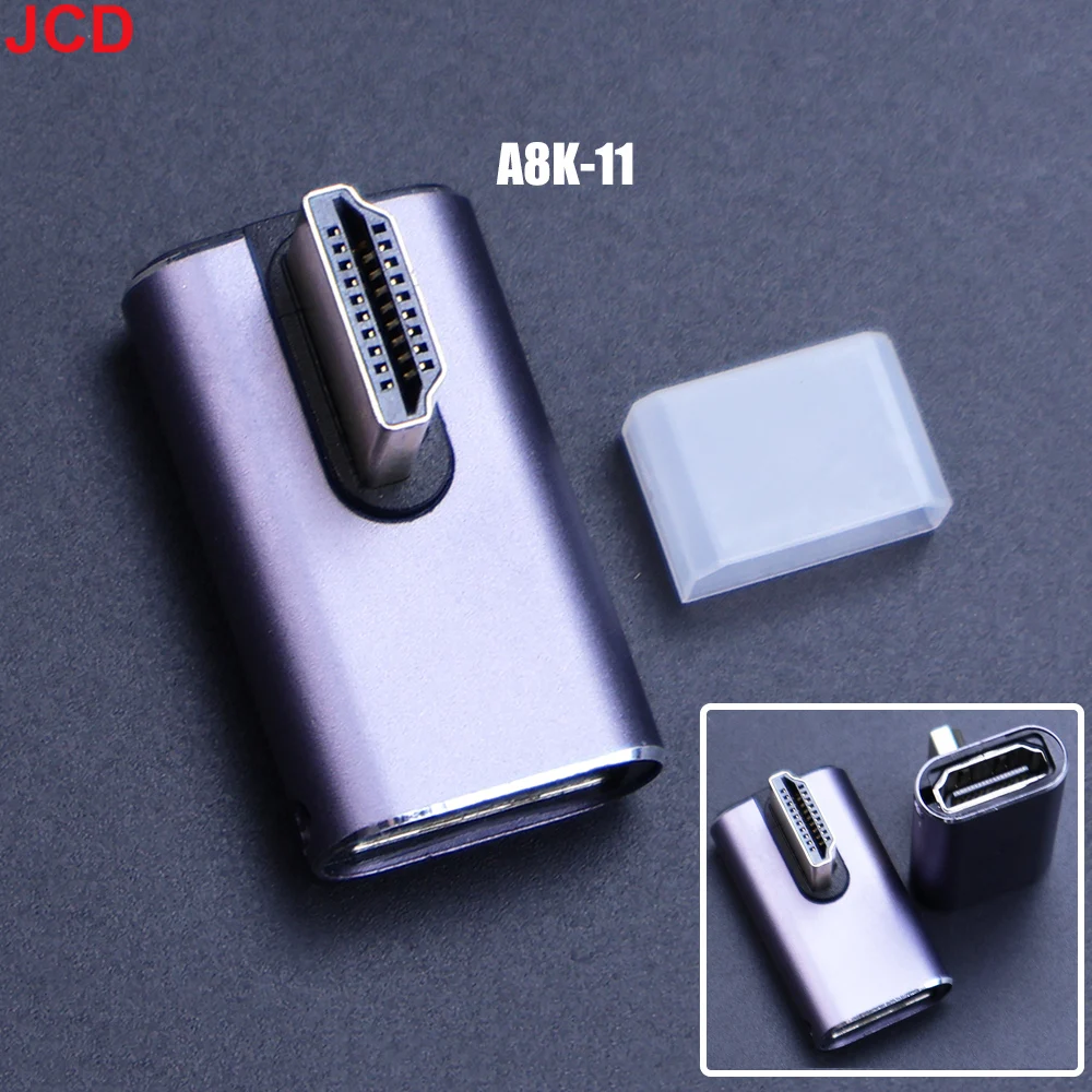 8K HD Right Angle HDMI-Compatible Adapter - Male to Female Converter