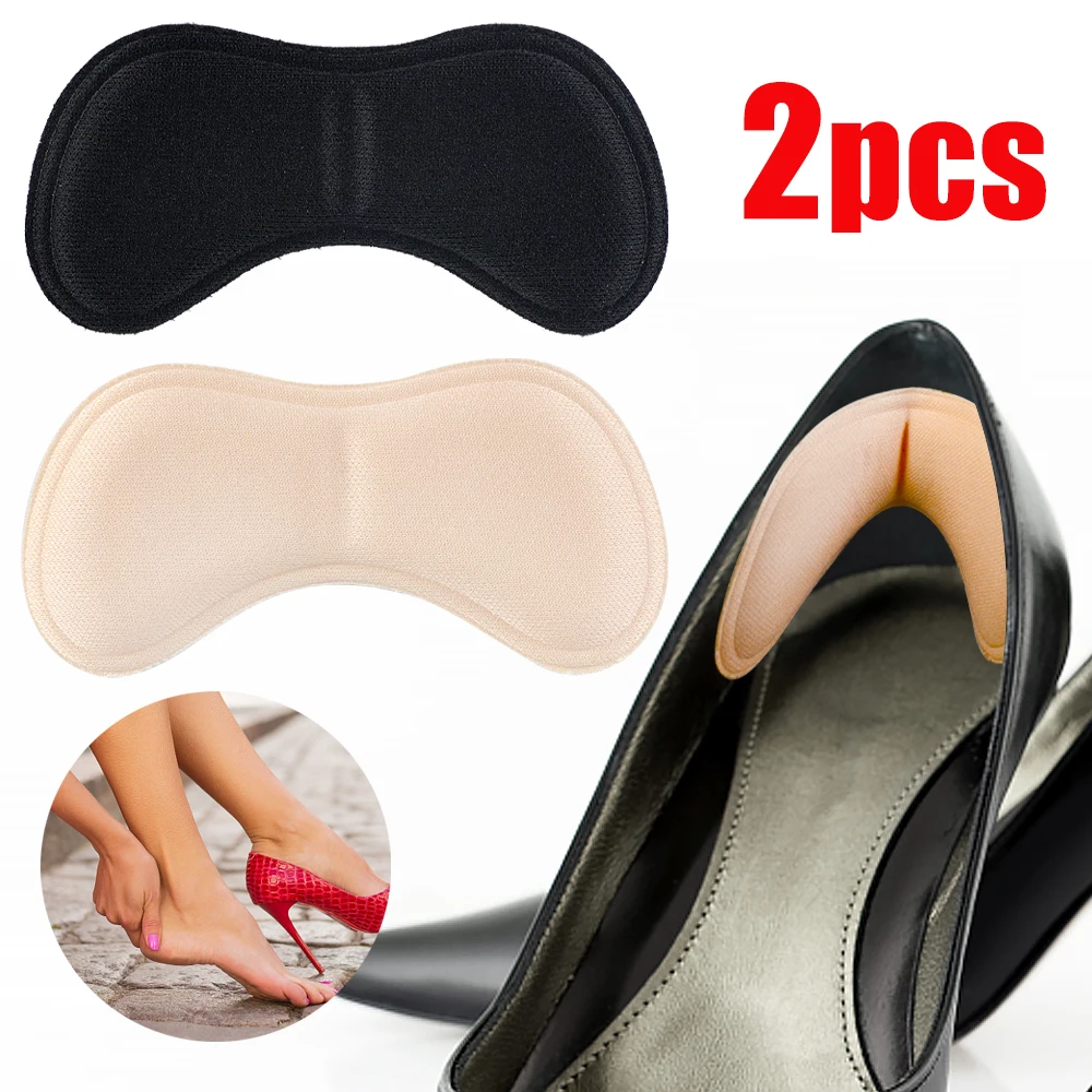 

2pcs Insoles Patch Heel Pads for Sport Shoes Adjustable Size Antiwear Feet Pad Cushion Insert Insole Heel Protector Back Sticker