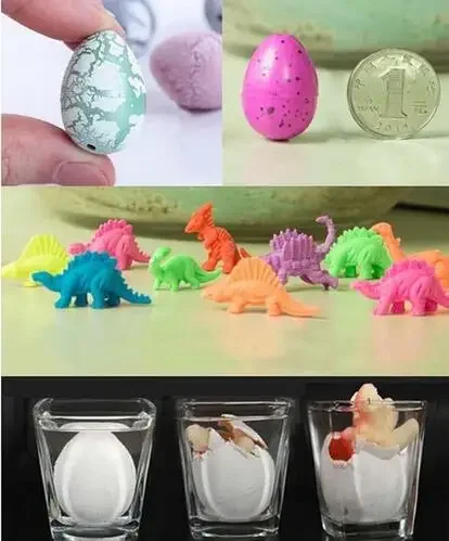 

10 Pcs/lot Magic Water Growing Egg Hatching Colorful Dinosaur Add Cracks Grow Eggs Cute Children Kids Toy For Boys