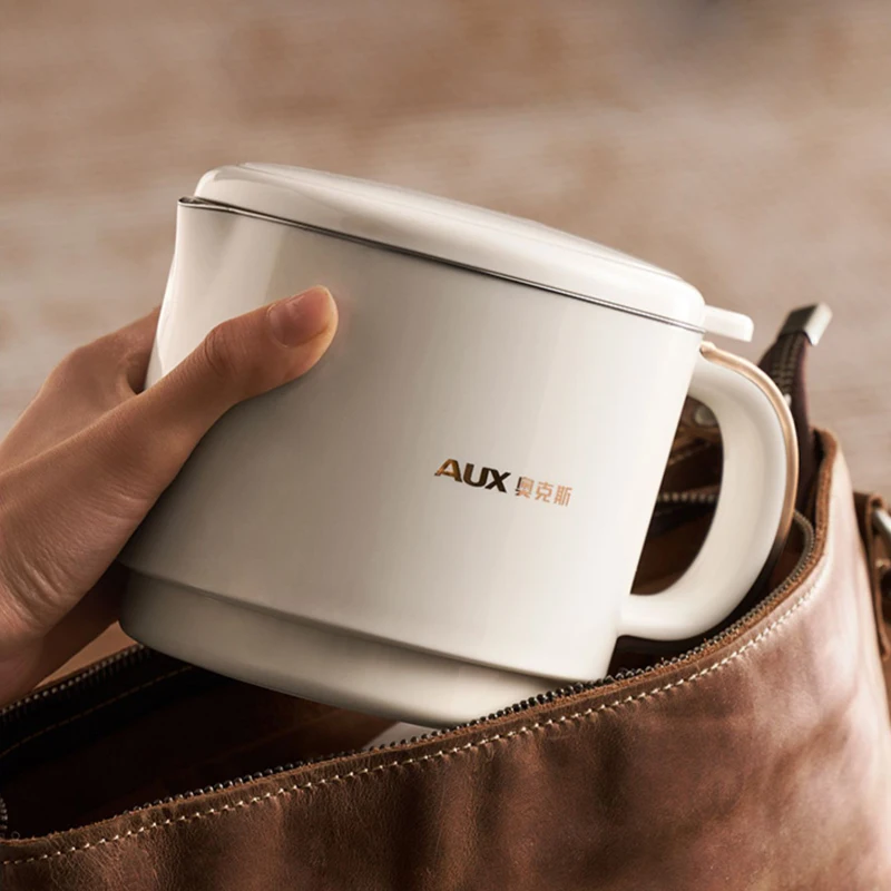 800ml Folded Electric Kettle Portable Cooking Pot Multicooker Travel Kettles TeaPot Heating Cup 304 Stainless Steel Slow Cooker 2