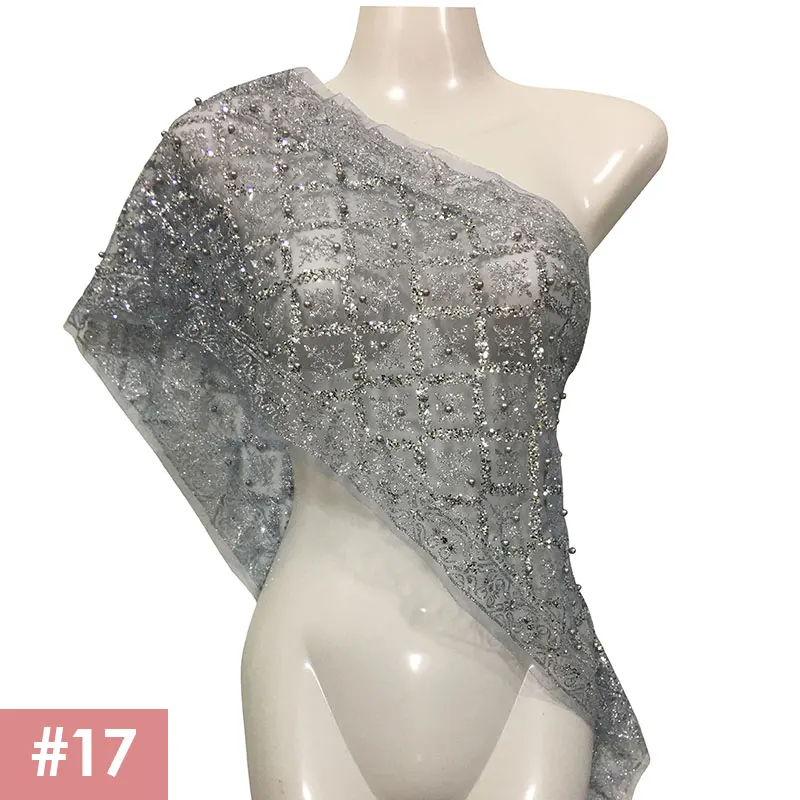 Ethnischer Stil Thailand Schal Glitzer Schal Mesh Wrap Cape Thai Traditioneller Schal Wrap mit Perlen Bling Südostasiatisches Kostüm – Detail 20