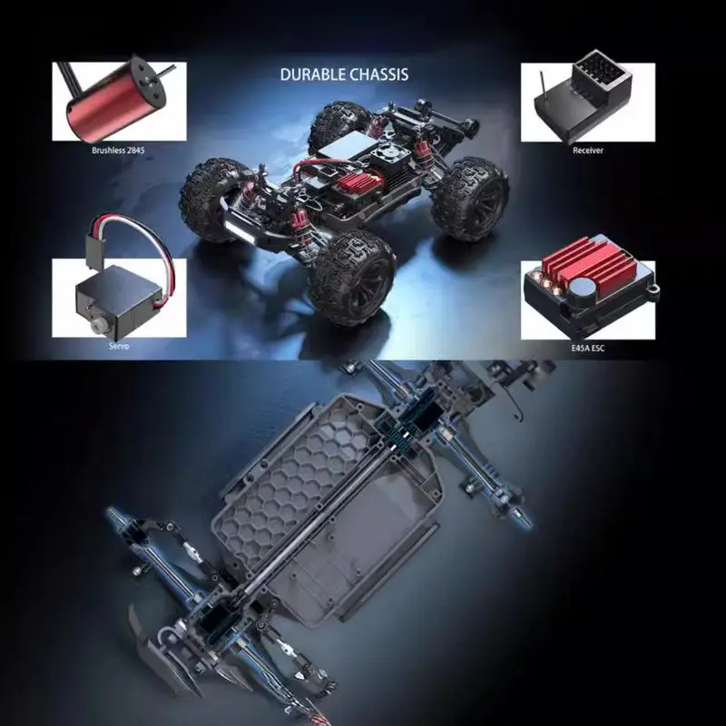 Meijiaxin 16207&16208&16209&16210 Four-wheel Drift Metal Transmission Car rc Brushless Racing Toy Gift 3