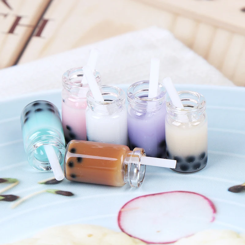 Doll Accessories Doll Clothes Accessories Plush Doll Accessories 3Pcs/Lot 1:12 Doll House Miniature Tea With Milk Cups Food Drink Beverage Toy Decoration Dolls Accessories